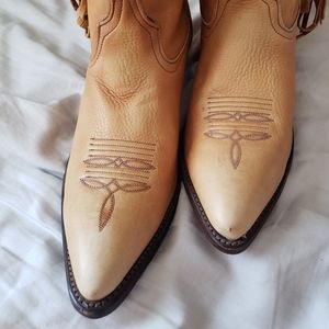 Vintage Dan Post Leather Cowboy boots